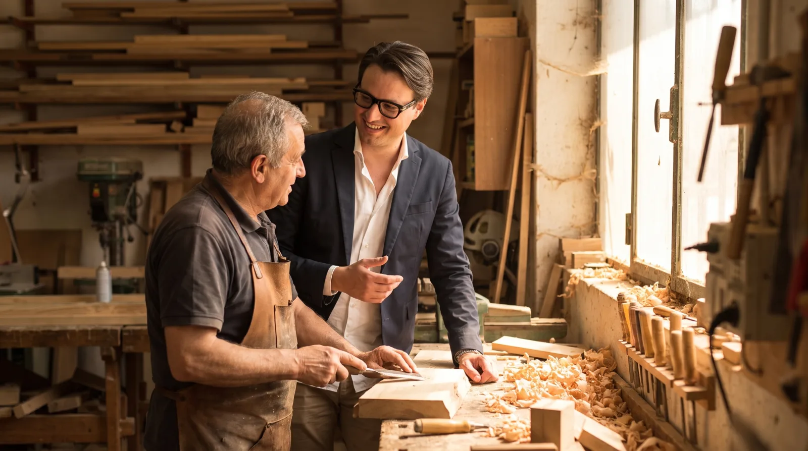 Laboratorio di impresa artigiana del Lazio con attrezzature e macchinari finanziabili dal bando Valore Artigiano 2026
